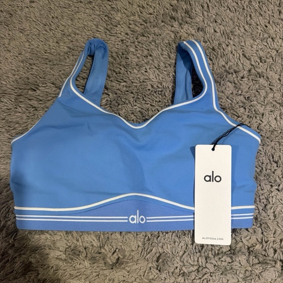 Alo Airbrush Heart Throb Bra Crystal Clear Blue - Picture 4 of 5